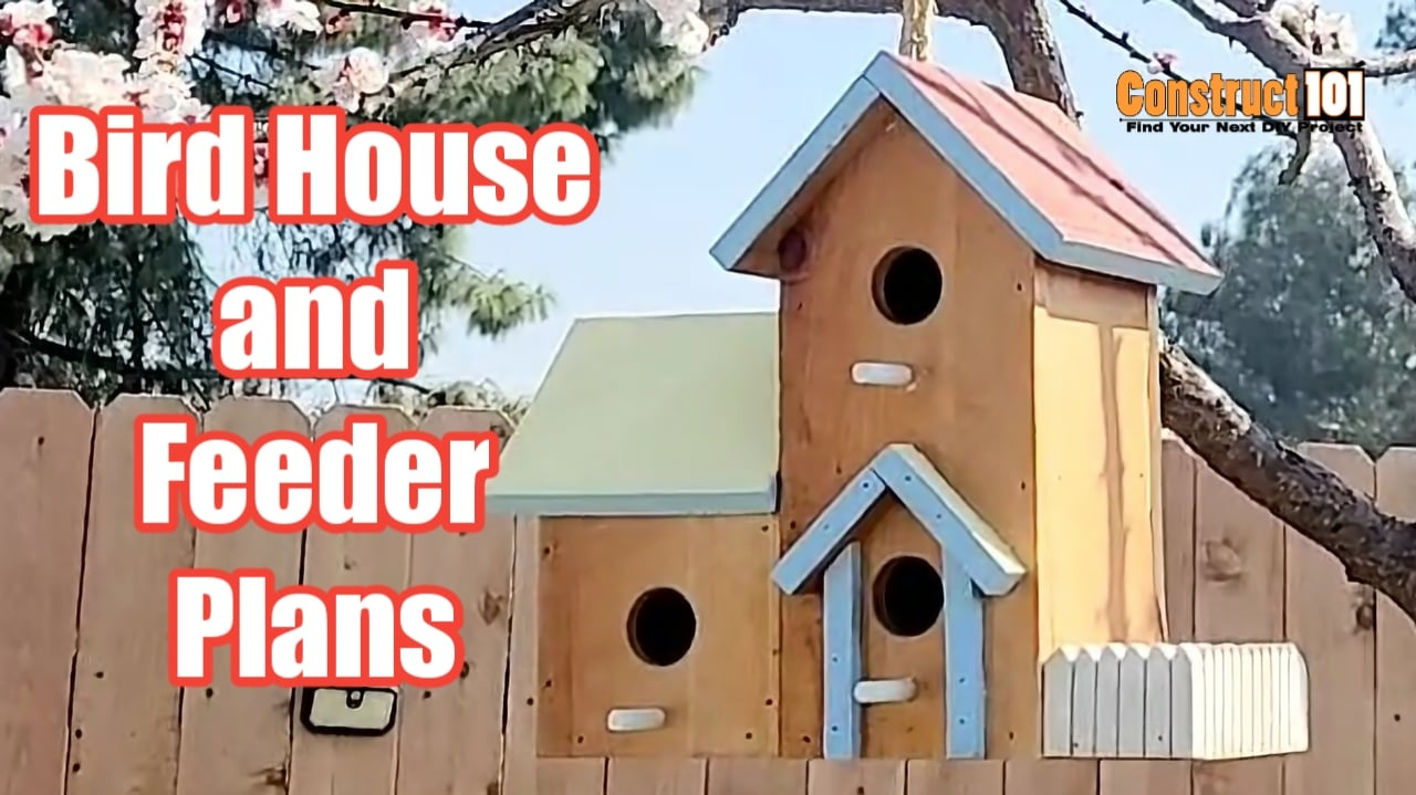 Bird Feeder Plans | Free Pdf Download - Construct101 with regard to Free Printable Bird Feeder Plans