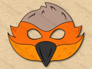 Bird Mask Printable, Paper Diy For Kids And Adults. Pdf Template inside FREE Printable Bird Mask Template