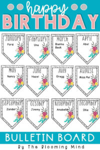 Birthday Bulletin Board within FREE Printable Birthday Bulletin Board Ideas