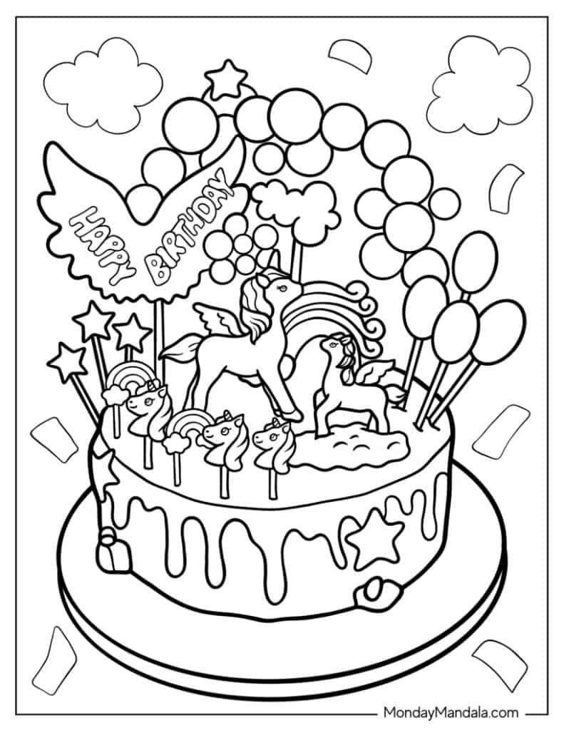 Birthday Cake Printable Template Cake Printable Templates - Free throughout Free Printable Birthday Cake Templates
