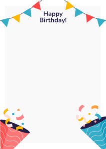 Birthday Page Border In Illustrator, Word, Google Docs - Download inside Free Printable Birthday Border Paper