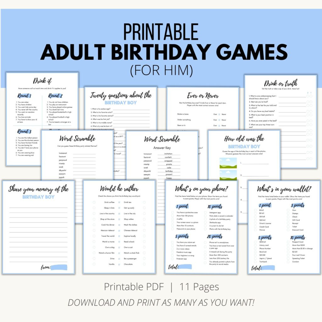 Birthday Trivia Game - Free Printable - Add A Little Adventure pertaining to FREE Printable Birthday Trivia Games