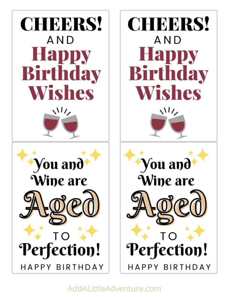 Birthday Wine Labels - Free Printables - Add A Little Adventure regarding FREE Printable Birthday Wine Labels