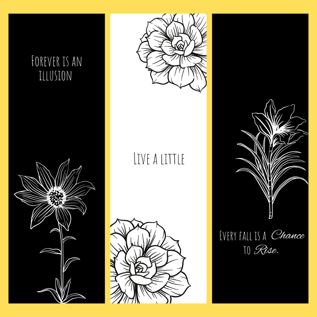 Black And White Digital Printable Bookmark - Masterbundles for FREE Printable Bookmarks Black and White