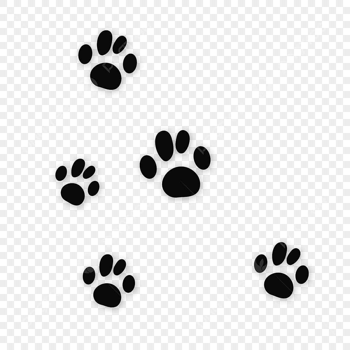 Black Bear Paw Prints, Paw Clipart, Paw, Mark Png And Vector With pertaining to FREE Printable Bear Paw Prints