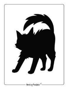 Black Cat Printables - World Of Printables with Free Printable Black Cat Template