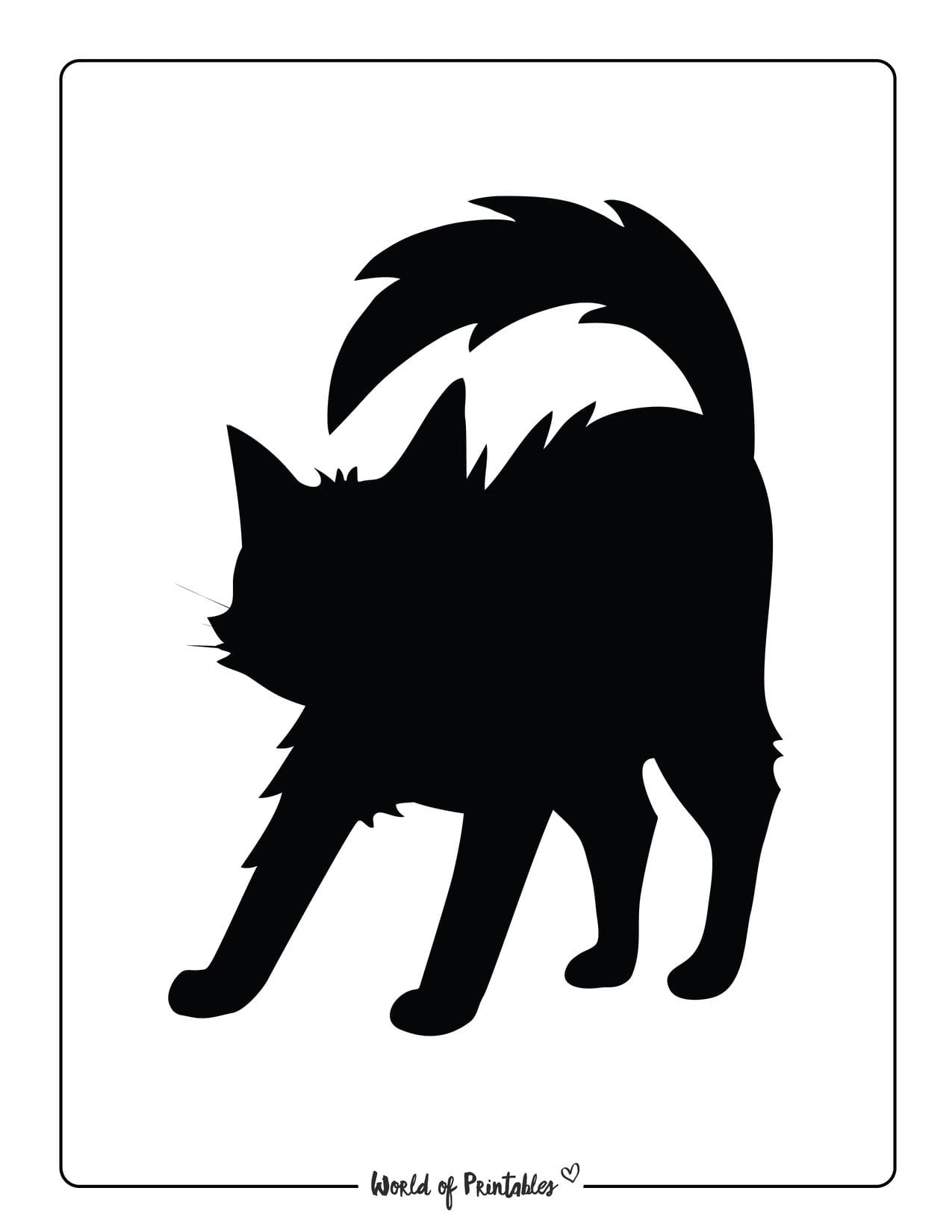 Black Cat Printables - World Of Printables with Free Printable Black Cat Template