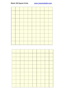 Blank 100 Square Grid | Free Teaching Resources in Free Printable Blank 100 Grid