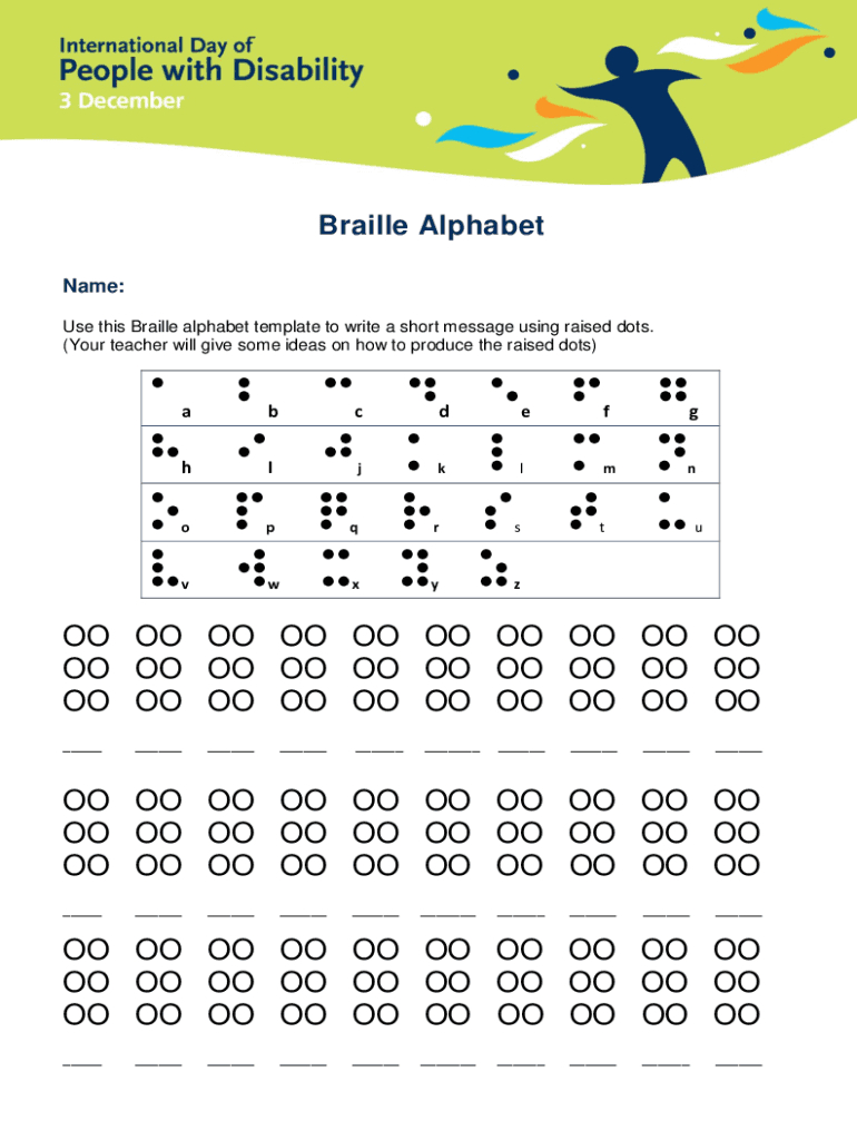 Blank Braille Cells Printable: Fill Out &amp;amp; Sign Online | Dochub regarding Free Printable Braille Alphabet Printable