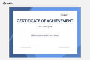 Blank Certificate Templates To Fill Out for FREE Printable Blank Certificate Paper