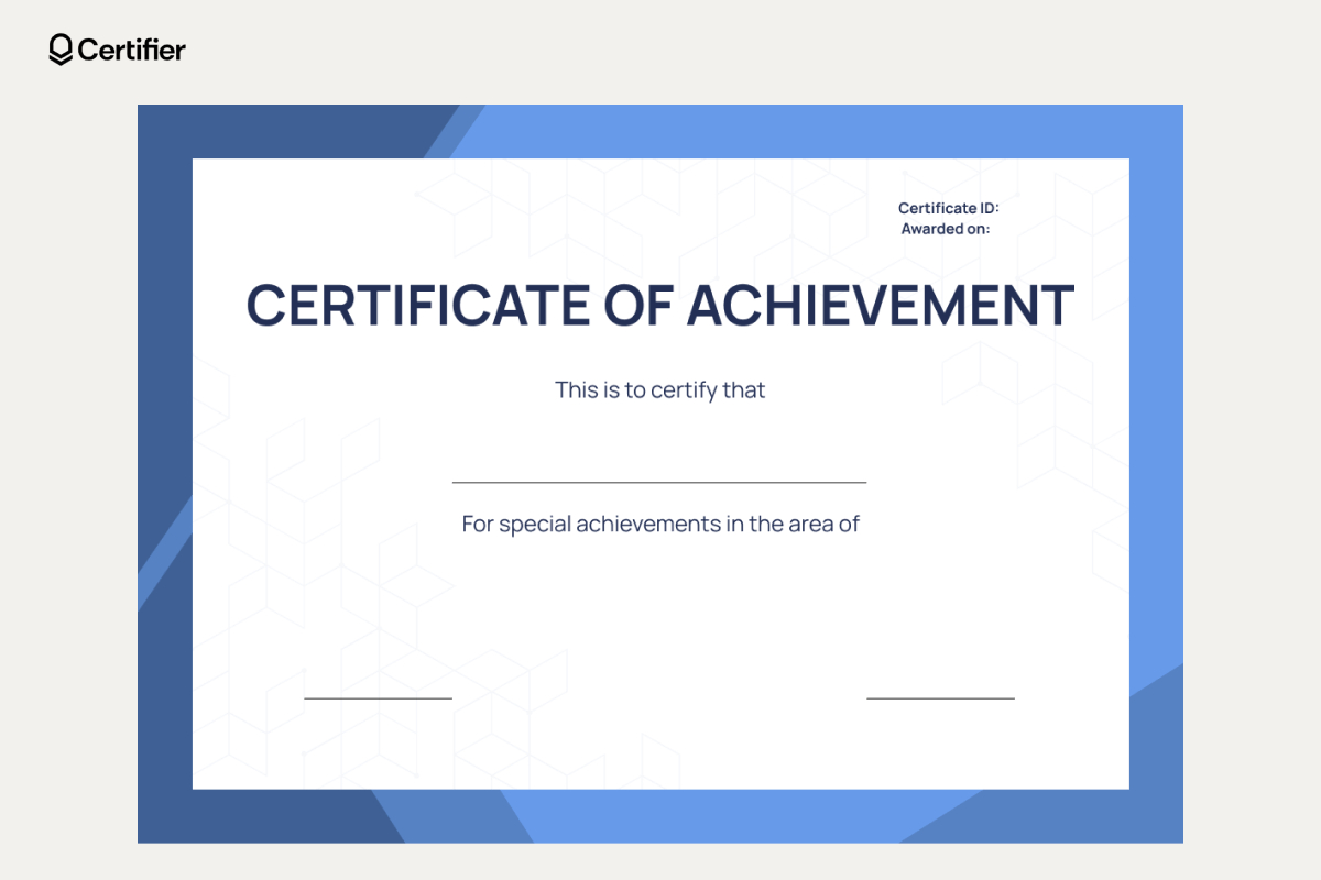 Blank Certificate Templates To Fill Out for FREE Printable Blank Certificate Paper