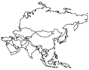 Blank Map Of Asia With Country Outlines - Gis Geography inside Free Printable Blank Map Of Asia