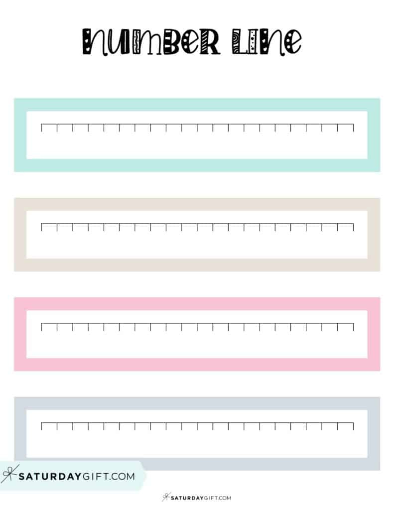 Blank Number Line - 24 Cute &amp;amp; Free Blank Number Lines Worksheets throughout FREE Printable Blank Number Line