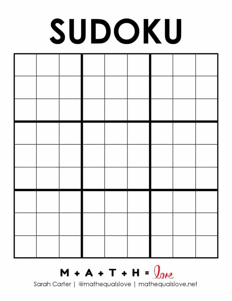Blank Printable 9X9 Sudoku Grids (Free Pdf Download) inside Free Printable Blank Sudoku Sheets