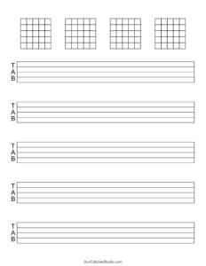Blank Sheet Music (Free Printable Staff Paper) – Free Printables pertaining to FREE Printable Blank Music Sheets For Guitar