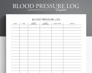 Blood Pressure Log Editable Printable. Blood Pressure Tracker intended for FREE Printable Blood Pressure Log Sheets Uk