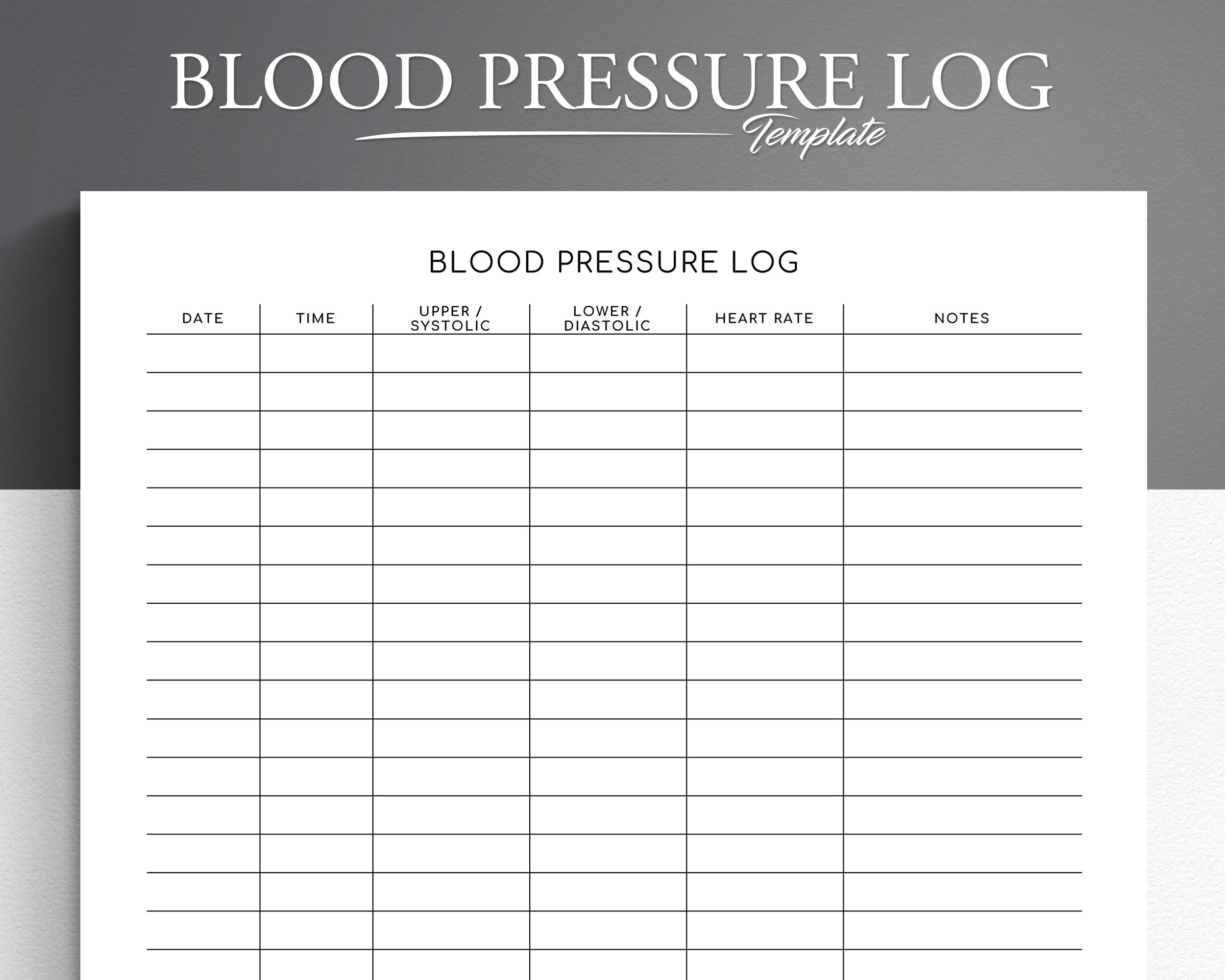 Blood Pressure Log Editable Printable. Blood Pressure Tracker with regard to Free Printable Blood Pressure Chart Uk