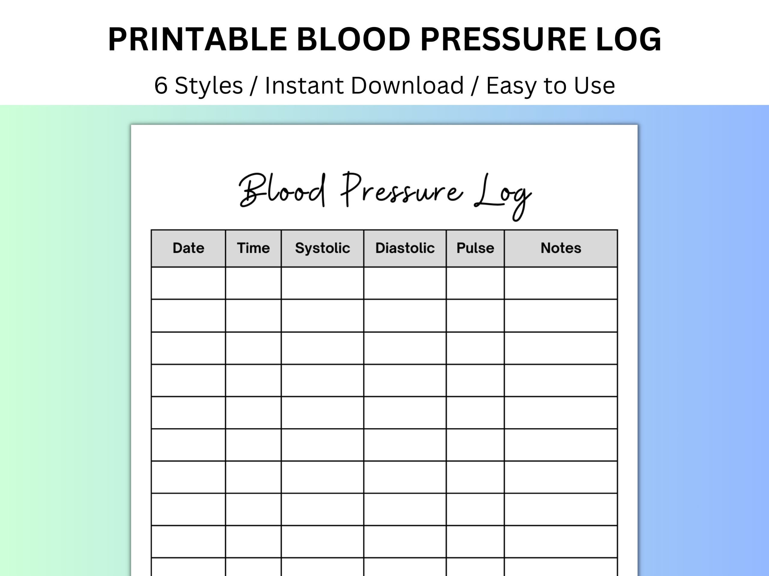Blood Pressure Sheet, Blood Pressure Log, Medical Binder, Medical with regard to Free Printable Blood Pressure Log Sheets Uk
