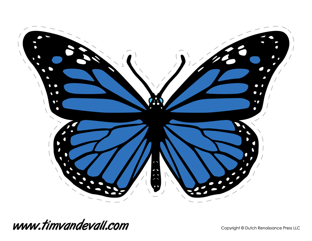 Blue Butterfly Image - Tim&amp;#039;S Printables in Free Printable Blue Butterfly Printable