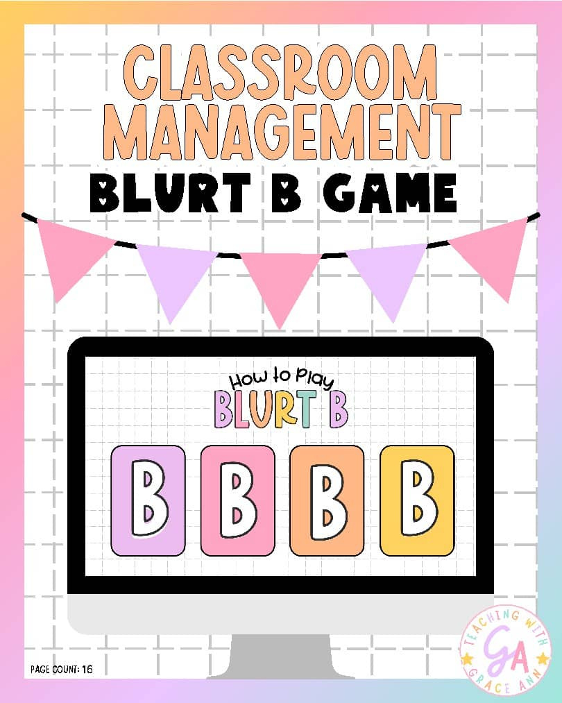 Blurt B Game – A Fun &amp;amp; Effective Classroom Management Tool! | Tpt regarding Free Printable Blurt Game Cards