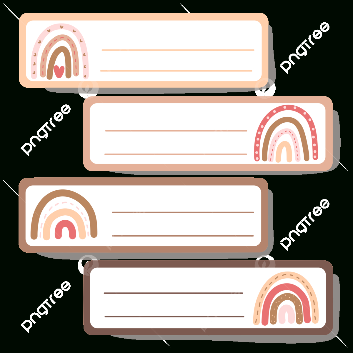 Boho Rainbows Hd Transparent, Boho Rainbow Theme Name Tag, Rainbow intended for Free Printable Boho Name Tags