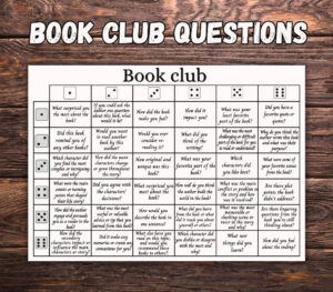 Book Club Discussion Questions Printable, Bookclub Cards regarding FREE Printable Book Club Discussion Questions
