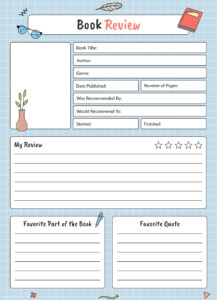 Book Report Free Google Docs Template - Gdoc.io pertaining to Free Printable Book Review Template