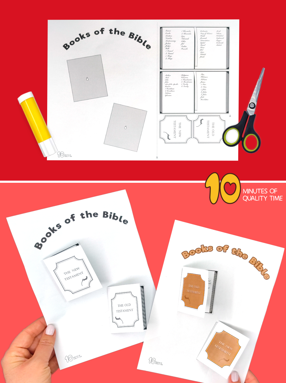 Books Of The Bible Craft – 10 Minutes Of Quality Time inside FREE Printable Books of the Bible Craft