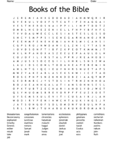 Books Of The Bible Word Search - Wordmint throughout FREE Printable Books of the Bible Word Search