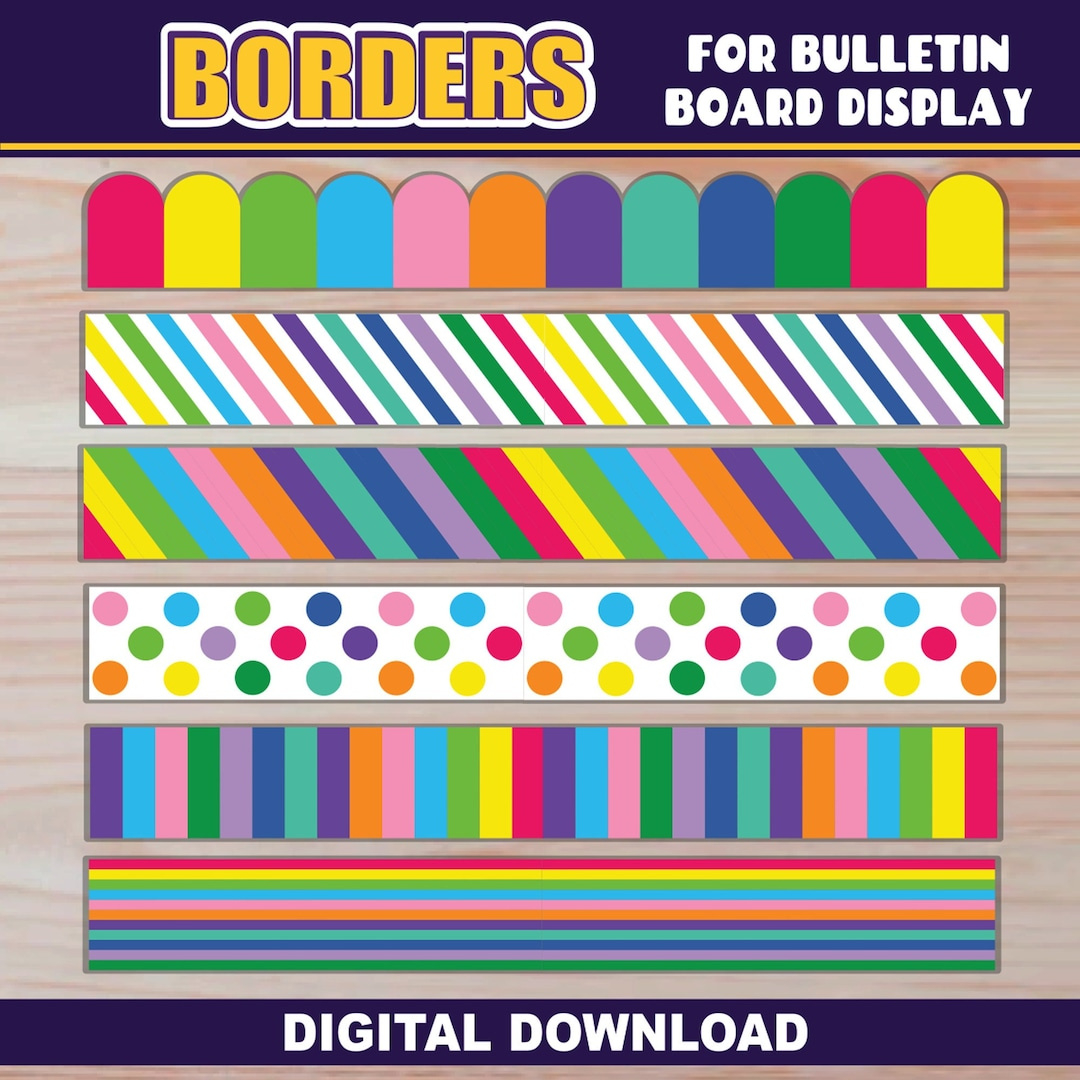 Borders For Bulletin Board | Printable | Classroom Decor | 6 within FREE Printable Bulletin Board Border