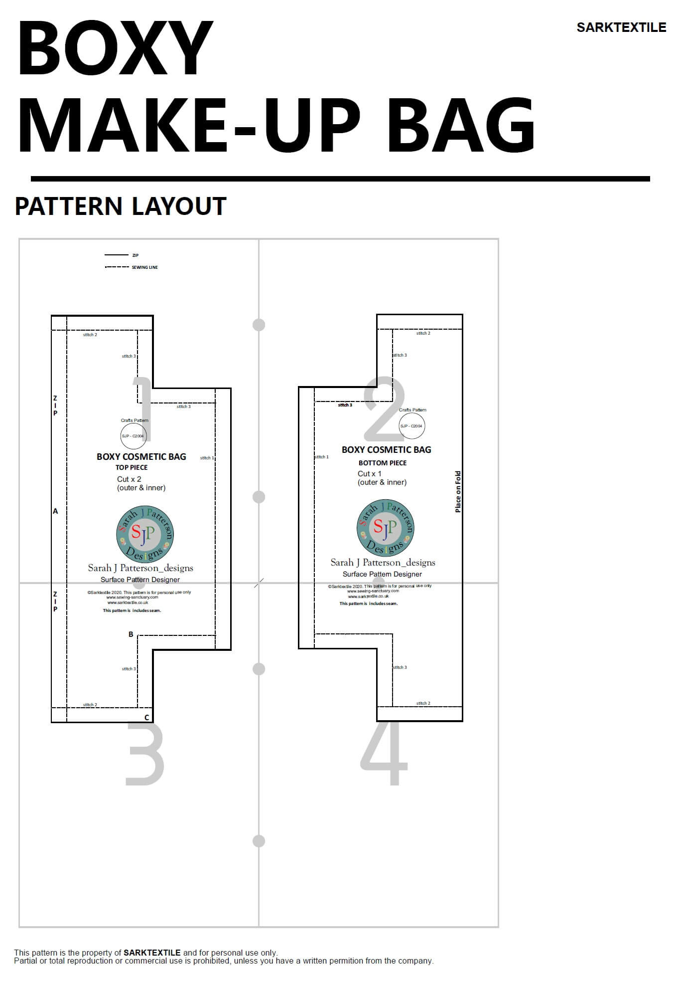 Boxy Bag Inc. Vat - Sewing-Sanctuary regarding FREE Printable Boxy Bag Patterns