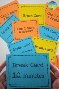 Break Cards within FREE Printable Break Cards For Students