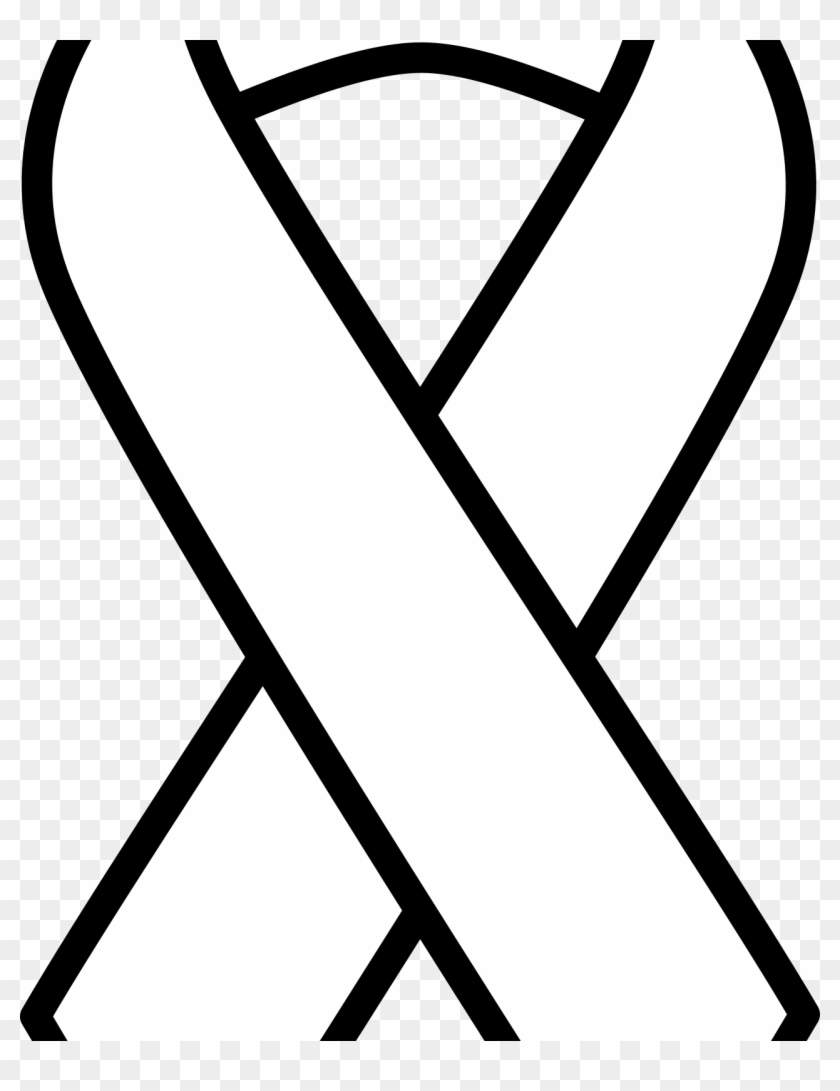 Breast Cancer Awareness Coloring Pages Cancer Ribbon - Outline inside FREE Printable Awareness Ribbon Template