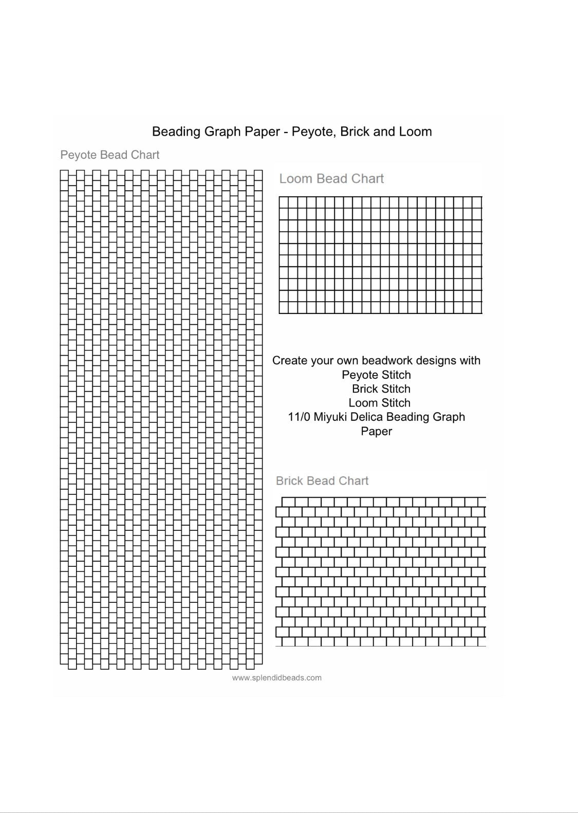Brick Stitch Graph Paper Brick Stitch, Peyote Stitch And Loom Stitch regarding Free Printable Brick Stitch Graph Paper