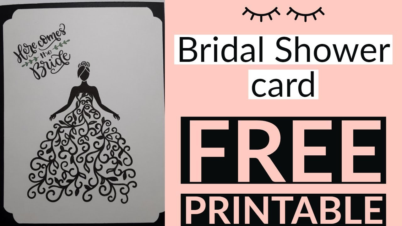 Bridal Shower Card And Free Printable in FREE Printable Bridal Shower Cards For the Bride