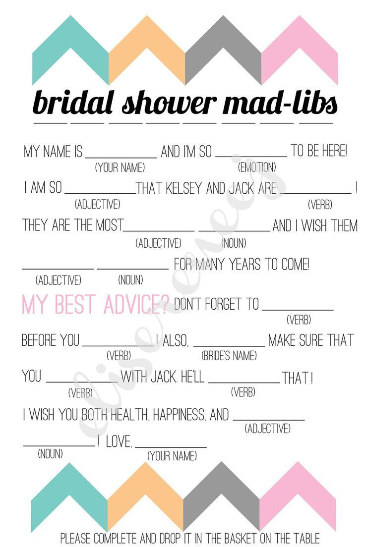 Bridal Shower Mad Libs Printable | Free Bachelorette Party Mad for FREE Printable Bachelorette Mad Libs