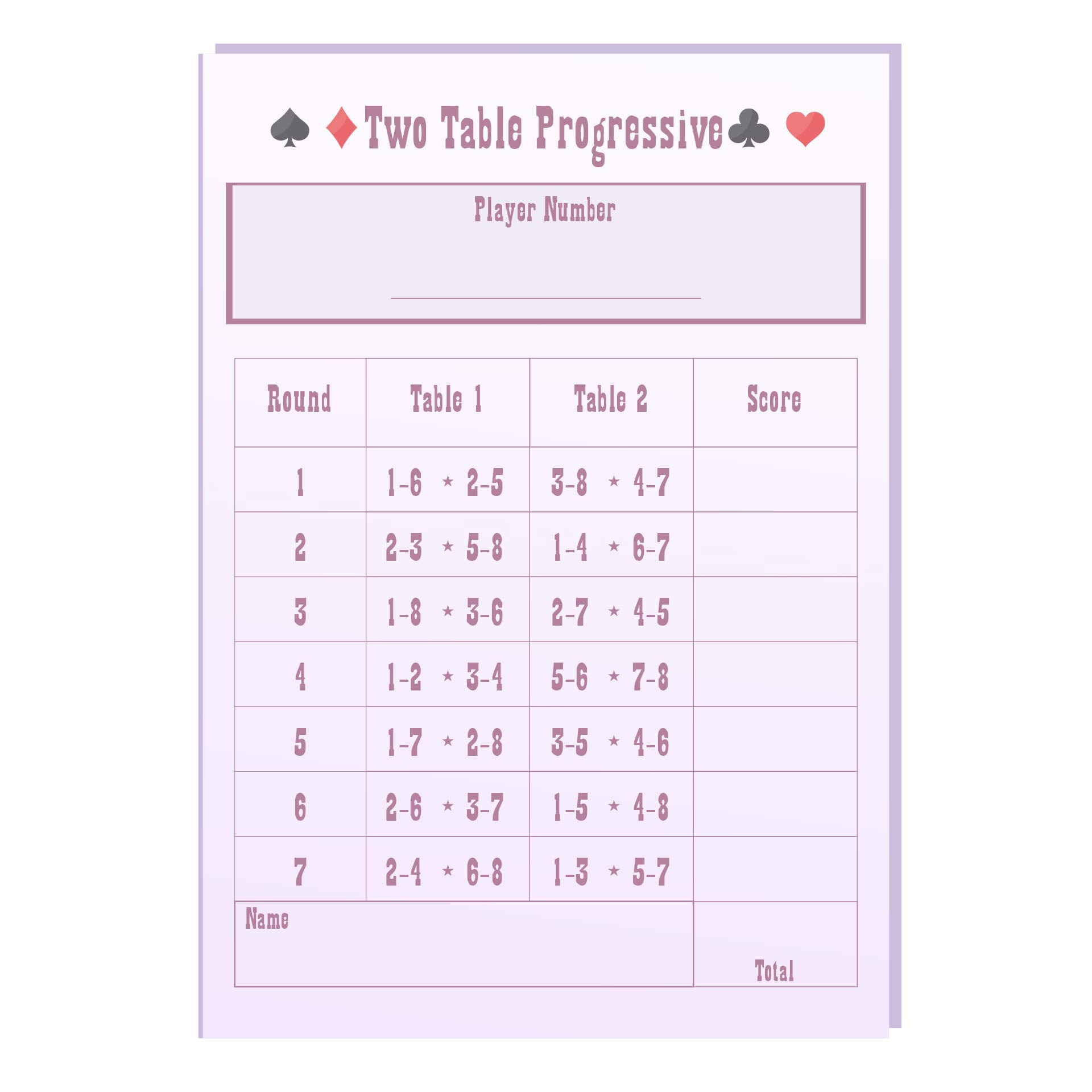 Bridge Tally Cards - 10 Free Pdf Printables | Printablee intended for FREE Printable Bridge Tallies For 2 Tables