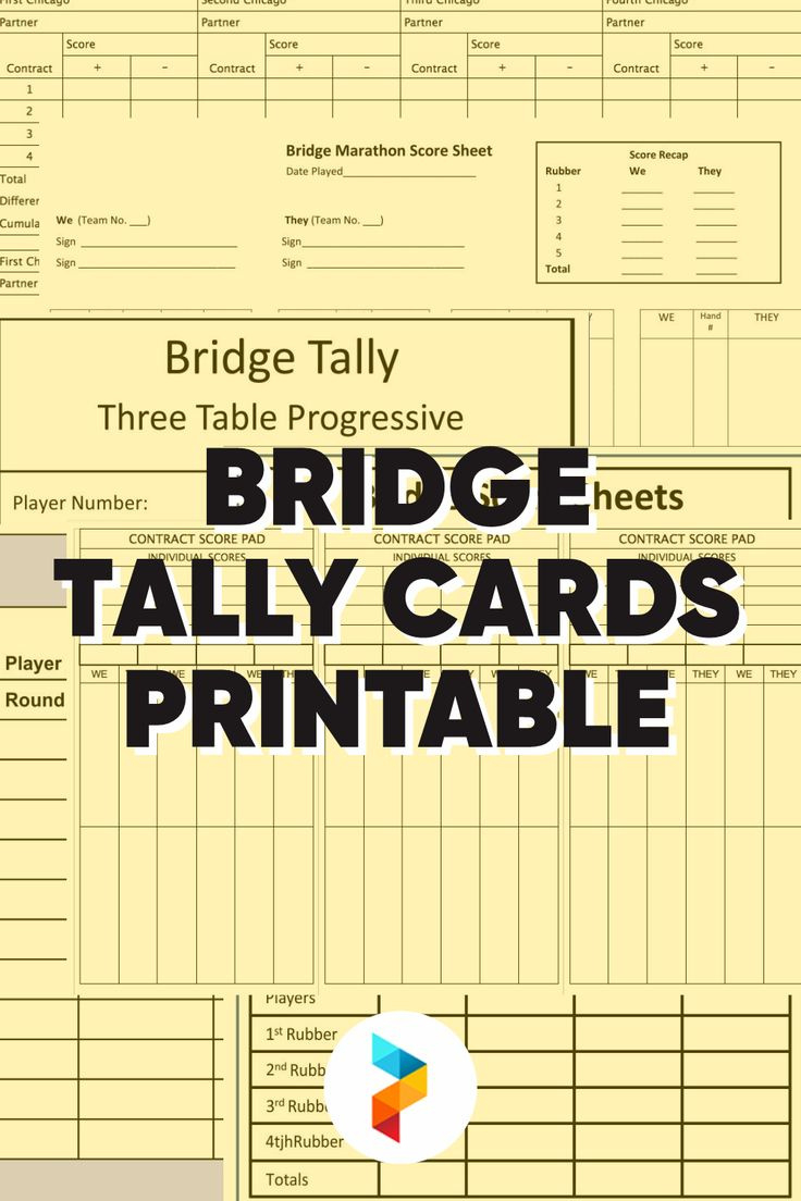 Bridge Tally Cards - 10 Free Pdf Printables | Printablee pertaining to FREE Printable Bridge Tallies For 3 Tables