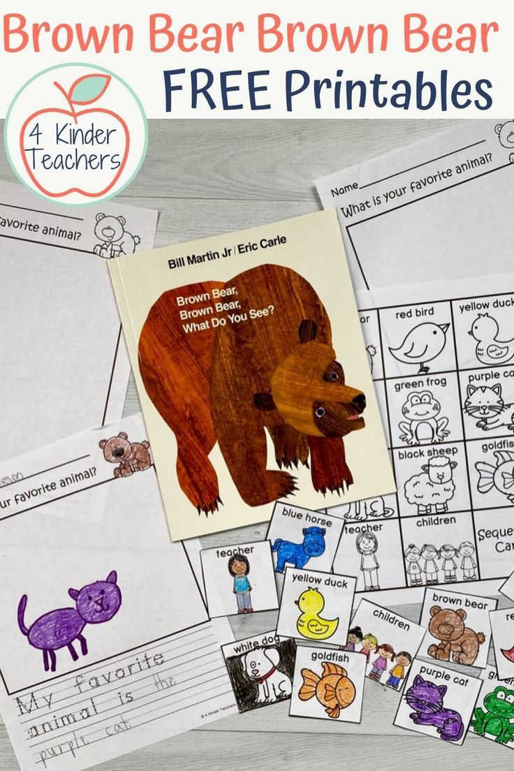 Brown Bear Brown Bear Printables Free intended for FREE Printable Brown Bear Book