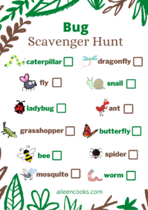 Bug Hunt | Free Printable - Aileen Cooks with regard to Free Printable Bug Hunt Sheets