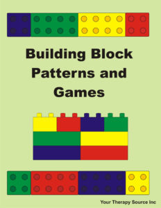Building Block Pattern Freebie - Your Therapy Source for FREE Printable Building Block Patterns