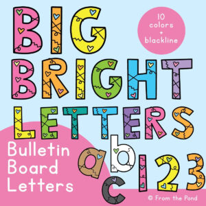 Bulletin Board Letters For The Classroom - Just Print And Display with regard to FREE Printable Bulletin Board Letters Templates