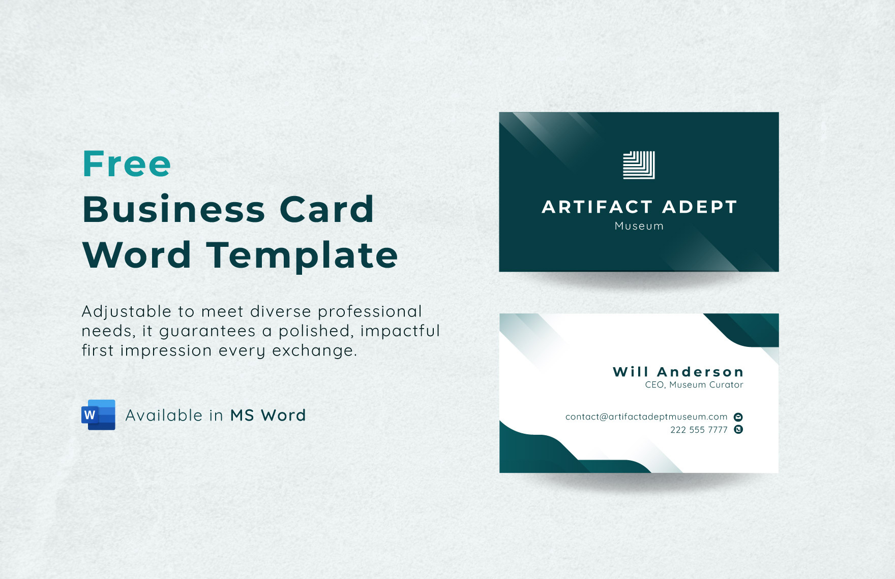 Business Card Word Template In Word, Pdf - Download | Template inside FREE Printable Blank Business Card Templates For Word