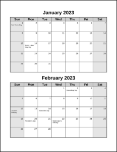 Calendarsthatwork - Double Month within Free Printable Bi Monthly Calendar