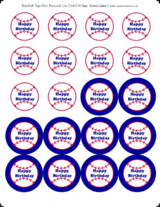 Cap Creations: Baseball Cupcake Toppers within FREE Printable Baseball Cupcake Toppers