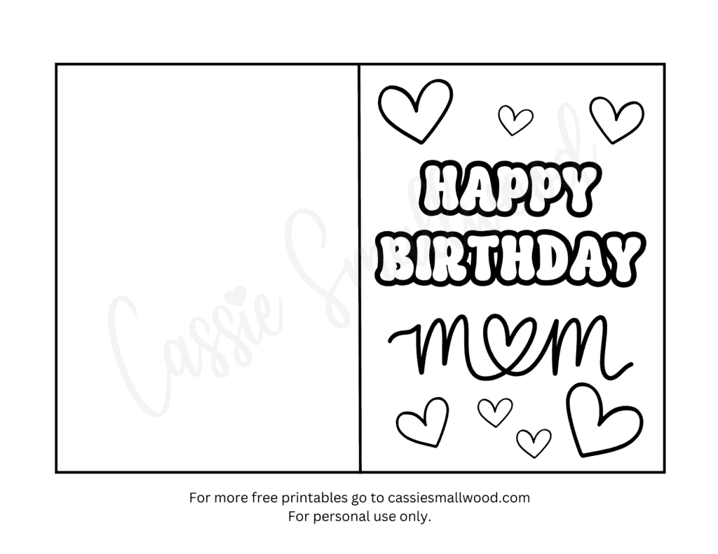 Cards From Daughter Happy Birthday Card For Mom Printable Prntable in Free Printable Birthday Cards For Mom From Daughter