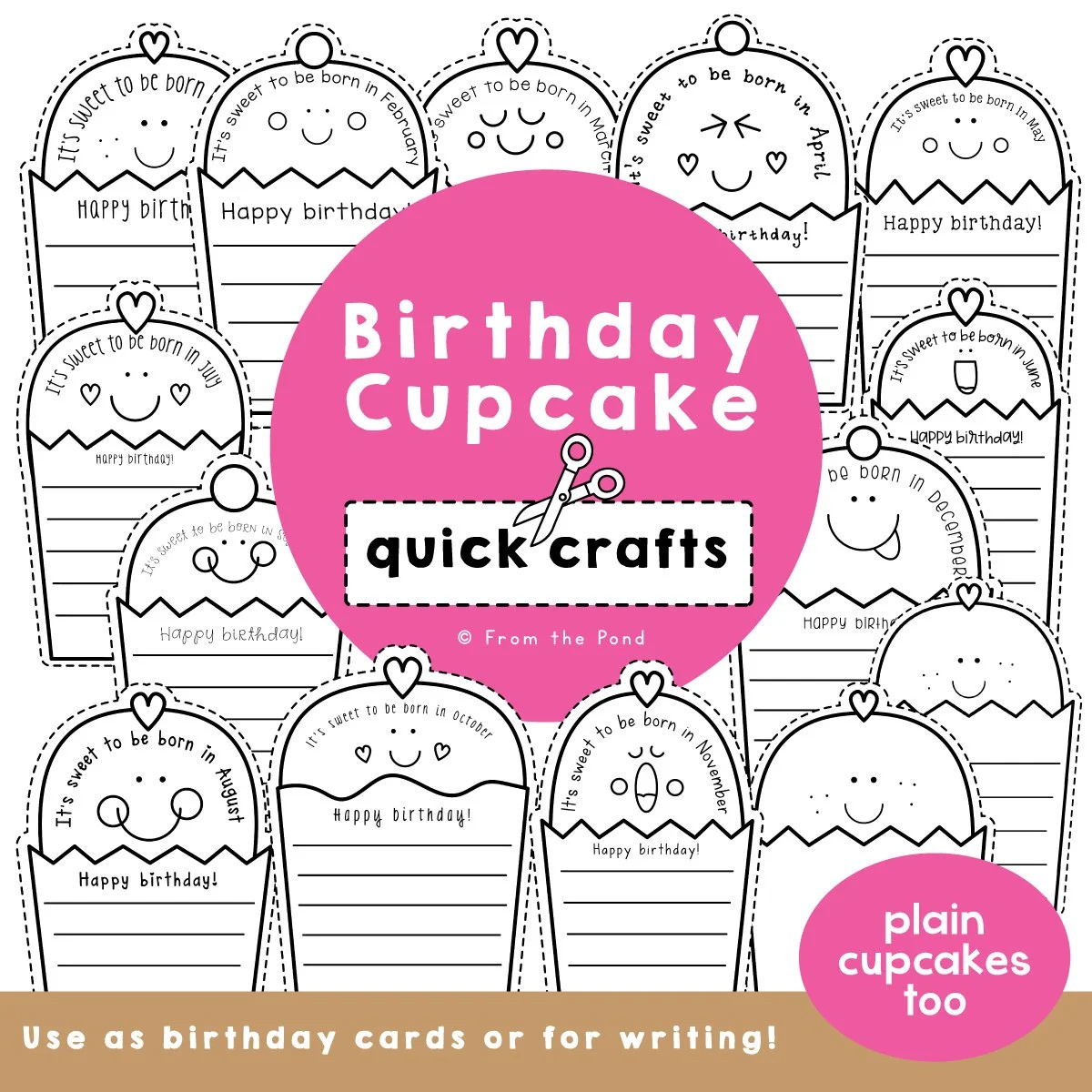 Classroom Birthday Posters — From The Pond regarding FREE Printable Birthday Display Classroom