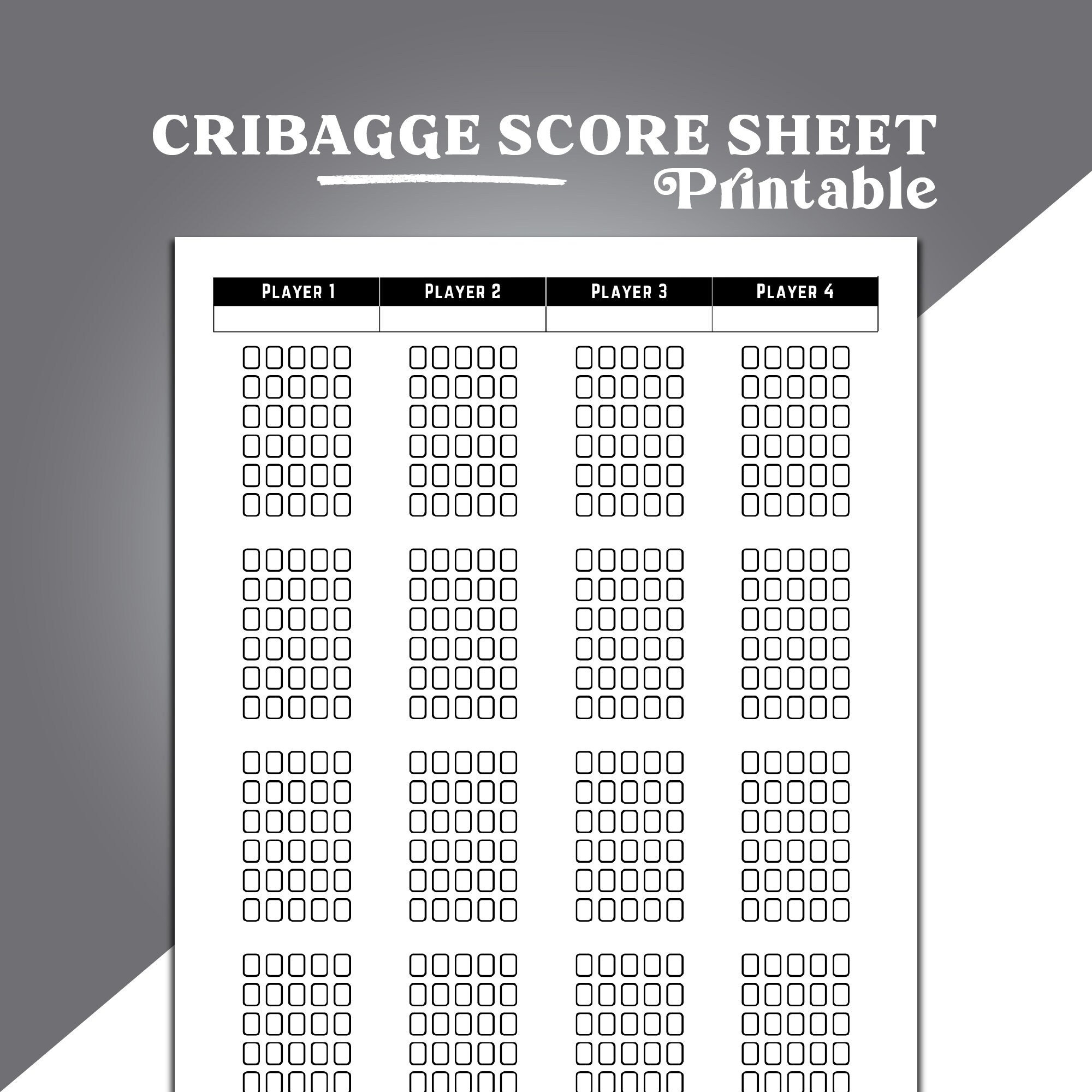 Cribbage Score Sheets, Cribbage Scoring, Cribbage Scoring Aid pertaining to Free Printable Beginner Printable Cribbage Rules