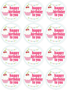 Cupcake Birthday Party With Free Printables - How To Nest For Less™ within Free Printable Birthday Cupcake Toppers