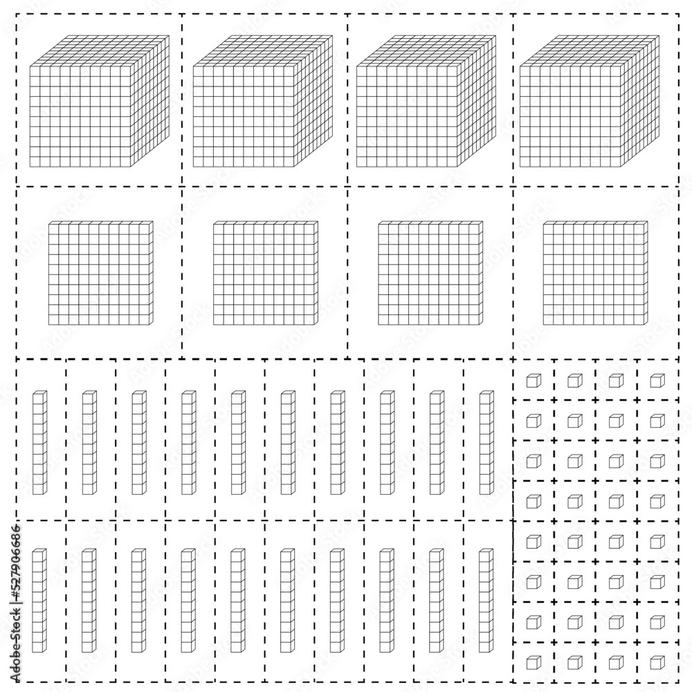 Dienes Blocks. Base Ten Counting. Place Value With Base Ten Blocks for Free Printable Base Ten Blocks Template